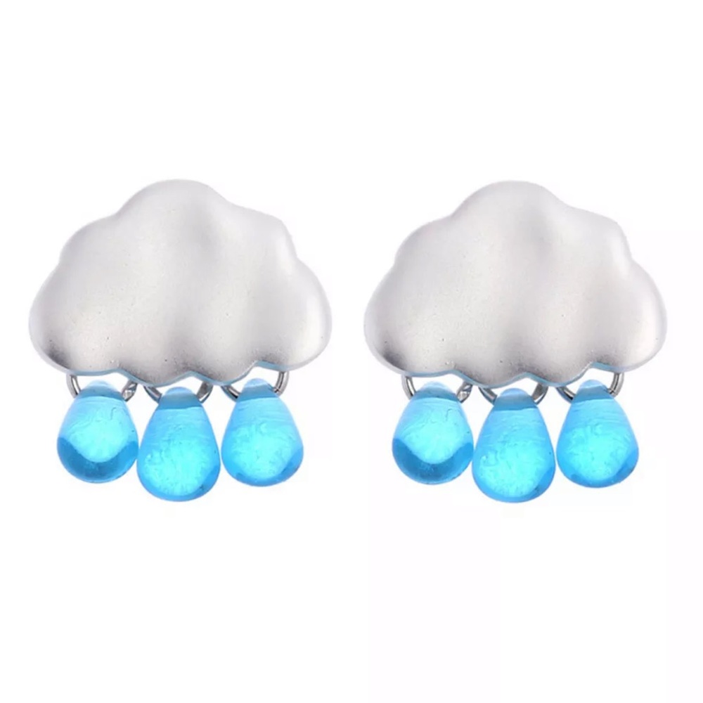 Rain Storm Cloud Earrings. New!! 🌧